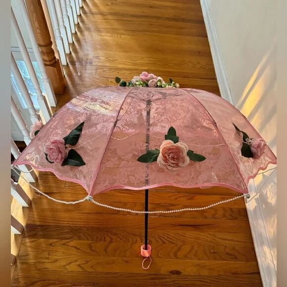 WEDDING BRIDAL UMBRELLA BRIDAL SHOWER TEA PARTY - Picture 6 of 11